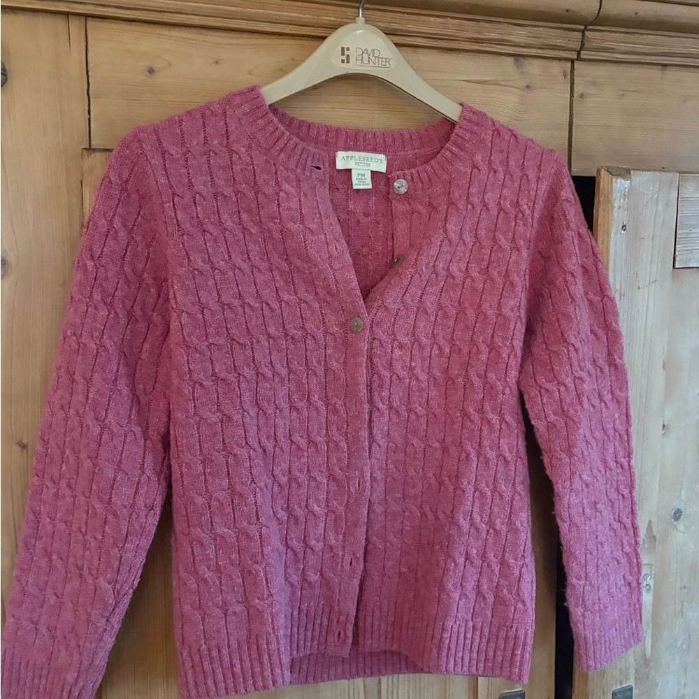 Vintage Wool Appleseed's Rose Cardigan Sweater